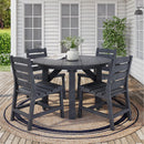  C.R. Plastic Products Napa C321-18 Dining Side Chair - Slate Grey IMAGE 2