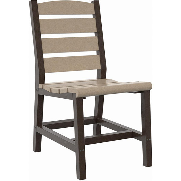  C.R. Plastic Products Napa C321-16-07 Dining Side Chair - Beige/Chocolate IMAGE 1
