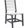  C.R. Plastic Products Napa C321-18-02 Dining Side Chair - Slate Grey/White IMAGE 1
