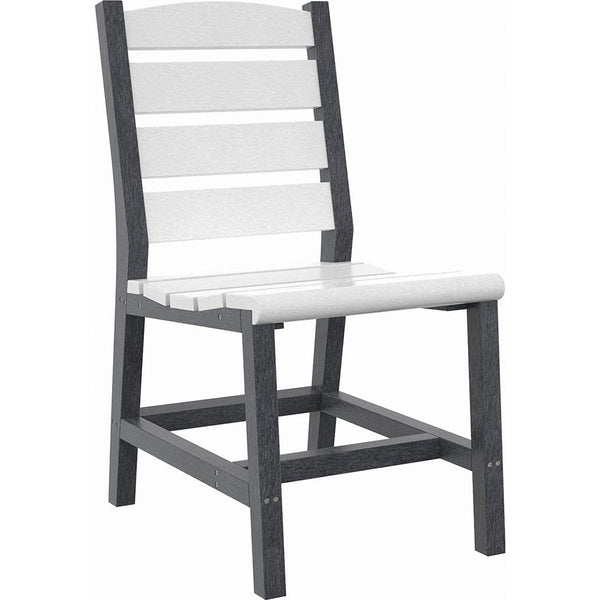  C.R. Plastic Products Napa C321-18-02 Dining Side Chair - Slate Grey/White IMAGE 1