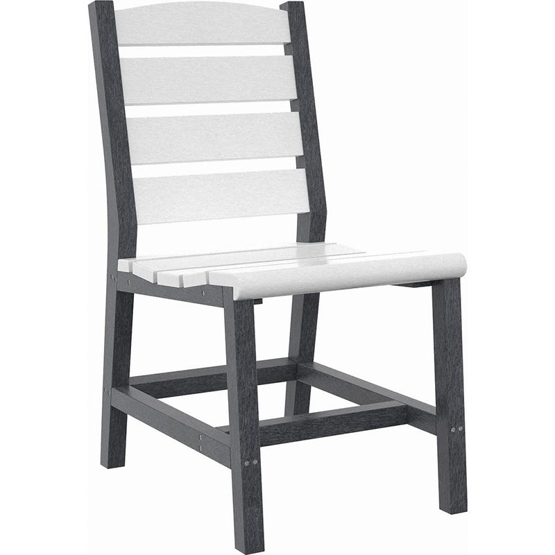  C.R. Plastic Products Napa C321-18-02 Dining Side Chair - Slate Grey/White IMAGE 1