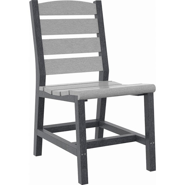  C.R. Plastic Products Napa C321-18-19 Dining Side Chair - Light Grey/Slate Grey IMAGE 1