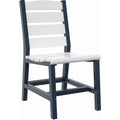  C.R. Plastic Products Napa C321-20-02 Dining Side Chair - Navy/White IMAGE 1