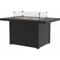  C.R. Plastic Products FT01-14 48" Rectangular Fire Table - Black IMAGE 1