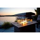  C.R. Plastic Products FT01-16 48" Rectangular Fire Table - Chocolate IMAGE 2