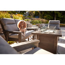  C.R. Plastic Products FT01-16 48" Rectangular Fire Table - Chocolate IMAGE 3