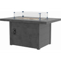  C.R. Plastic Products FT01-18 48" Rectangular Fire Table - Slate Grey IMAGE 1