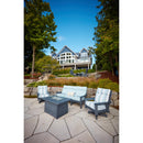  C.R. Plastic Products FT01-18 48" Rectangular Fire Table - Slate Grey IMAGE 3