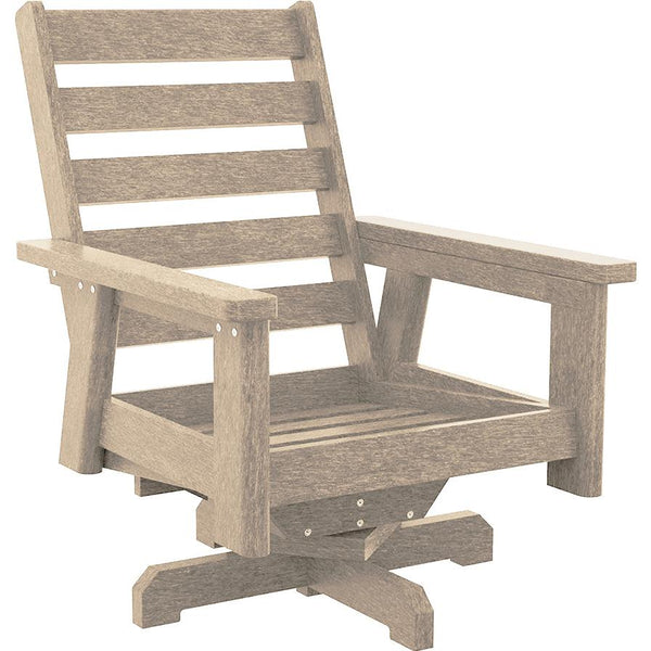  C.R. Plastic Products Charleston DSF294-07 High Back Swivel Arm Chair - Beige IMAGE 1