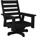  C.R. Plastic Products Charleston DSF294-14 High Back Swivel Arm Chair - Black IMAGE 1