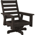  C.R. Plastic Products Charleston DSF294-16 High Back Swivel Arm Chair - Chocolate IMAGE 1