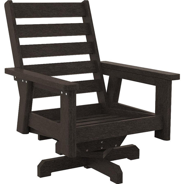  C.R. Plastic Products Charleston DSF294-16 High Back Swivel Arm Chair - Chocolate IMAGE 1