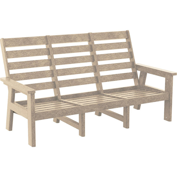  C.R. Plastic Products Charleston DSF293-07 High Back Sofa - Beige IMAGE 1