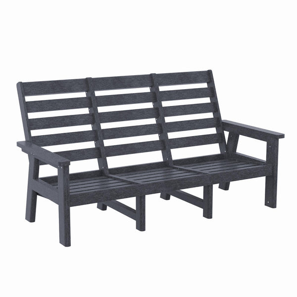  C.R. Plastic Products Charleston DSF293-18 High Back Sofa - Slate Grey IMAGE 1