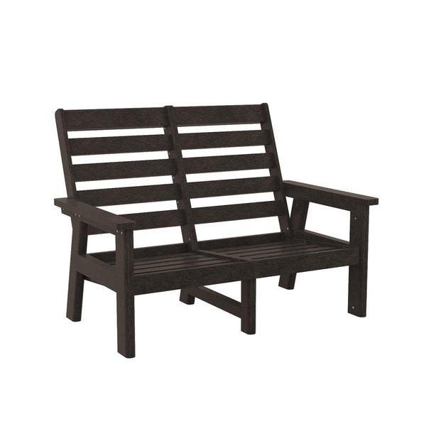  C.R. Plastic Products Charleston DSF292-16 High Back Loveseat - Chocolate IMAGE 1