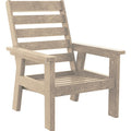  C.R. Plastic Products Charleston DSF291-07 High Back Arm Chair - Beige IMAGE 1
