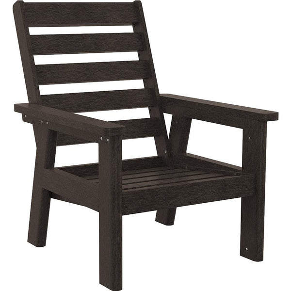  C.R. Plastic Products Charleston DSF291-16 High Back Arm Chair - Chocolate IMAGE 1