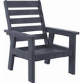  C.R. Plastic Products Charleston DSF291-18 High Back Arm Chair - Slate Grey IMAGE 1