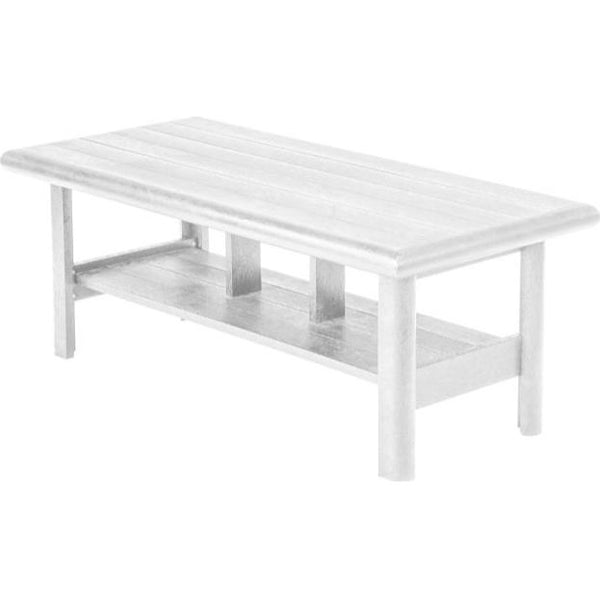  C.R. Plastic Products Stratford DST267-02 49" Coffee Table - White IMAGE 1
