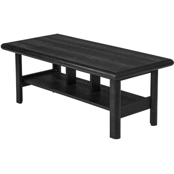  C.R. Plastic Products Stratford DST267-14 49" Coffee Table - Black IMAGE 1