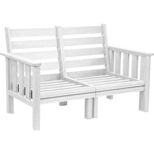  C.R. Plastic Products Stratford DSF262-02 Loveseat Frame - White IMAGE 1