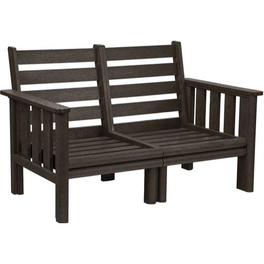  C.R. Plastic Products Stratford DSF262-16 Loveseat Frame - Chocolate IMAGE 1