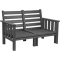  C.R. Plastic Products Stratford DSF262-18 Loveseat Frame - Slate Grey IMAGE 1