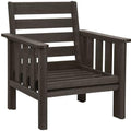  C.R. Plastic Products Stratford DSF261-16 Arm Chair Frame - Chocolate IMAGE 1