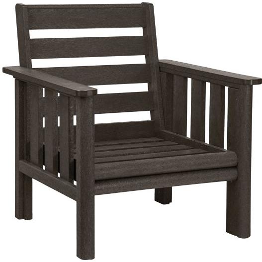  C.R. Plastic Products Stratford DSF261-16 Arm Chair Frame - Chocolate IMAGE 1