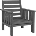  C.R. Plastic Products Stratford DSF261-18 Arm Chair Frame - Slate Grey IMAGE 1