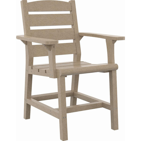  C.R. Plastic Products Napa C323-07 Dining Arm Chair - Beige IMAGE 1