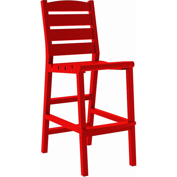  C.R. Plastic Products Napa C311-01 Pub Side Chair - Red IMAGE 1
