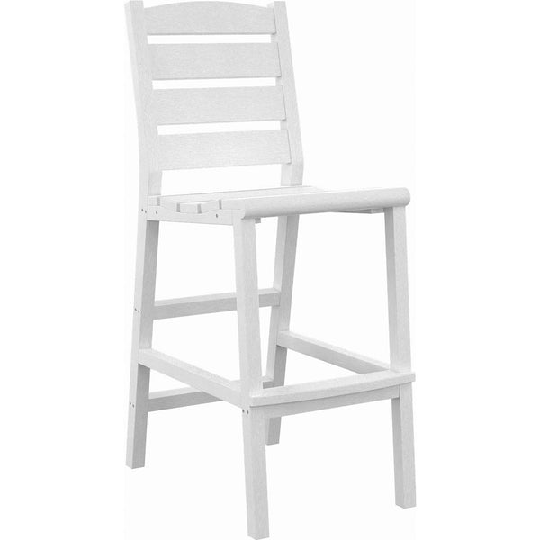  C.R. Plastic Products Napa C311-02 Pub Side Chair - White IMAGE 1