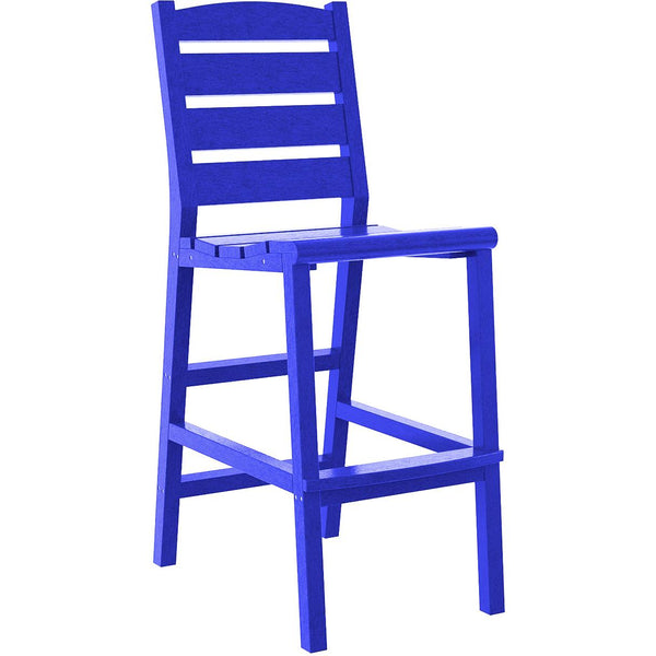  C.R. Plastic Products Napa C311-03 Pub Side Chair - Blue IMAGE 1