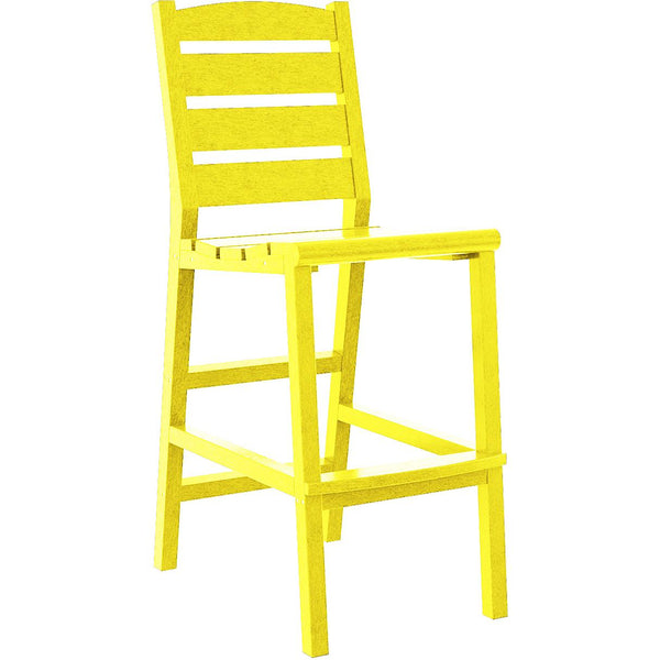  C.R. Plastic Products Napa C311-04 Pub Side Chair - Yellow IMAGE 1
