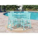  C.R. Plastic Products Napa C311-09 Pub Side Chair - Turquoise IMAGE 2