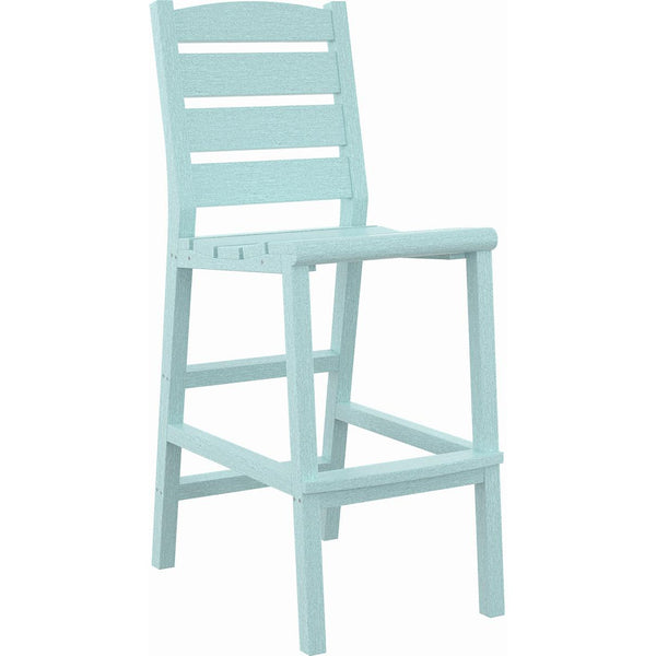  C.R. Plastic Products Napa C311-11 Pub Side Chair - Aqua IMAGE 1