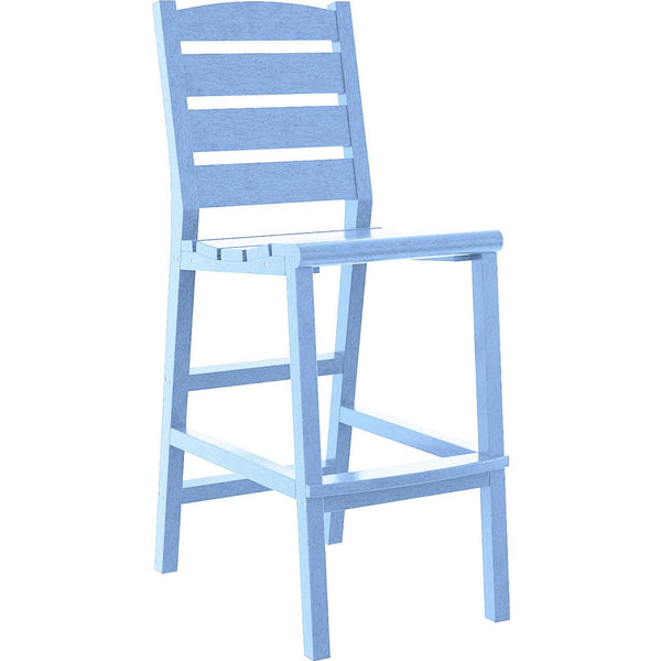  C.R. Plastic Products Napa C311-12 Pub Side Chair - Sky Blue IMAGE 1