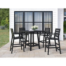  C.R. Plastic Products Napa C311-14 Pub Side Chair - Black IMAGE 2