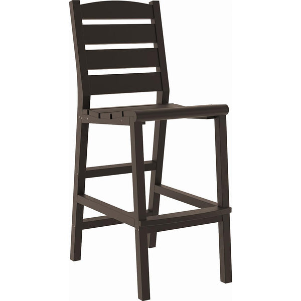  C.R. Plastic Products Napa C311-16 Pub Side Chair - Chocolate IMAGE 1