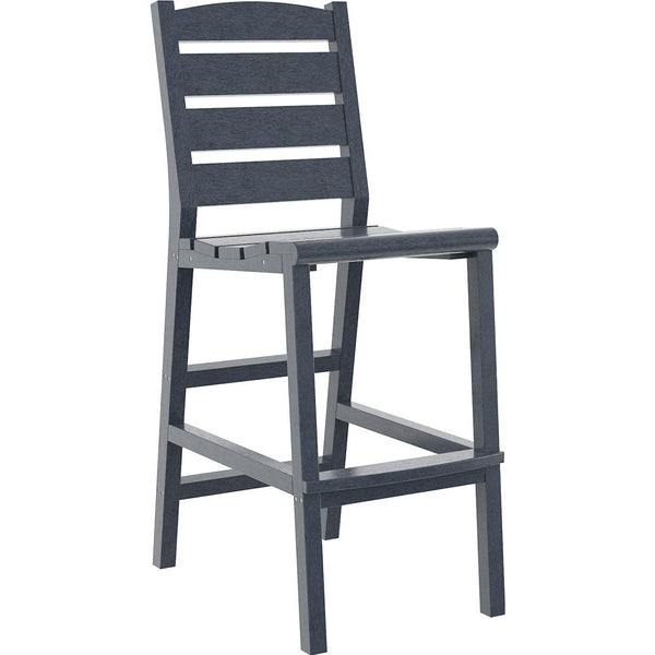  C.R. Plastic Products Napa C311-18 Pub Side Chair - Slate Grey IMAGE 1