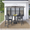  C.R. Plastic Products Napa C311-18 Pub Side Chair - Slate Grey IMAGE 2