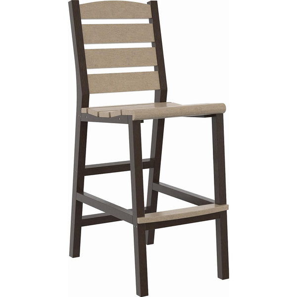  C.R. Plastic Products Napa C311-16-07 Pub Side Chair - Beige/Chocolate IMAGE 1