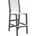  C.R. Plastic Products Napa C311-18-02 Pub Side Chair - Grey/White IMAGE 1