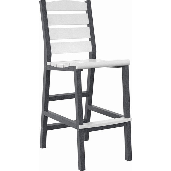  C.R. Plastic Products Napa C311-18-02 Pub Side Chair - Grey/White IMAGE 1