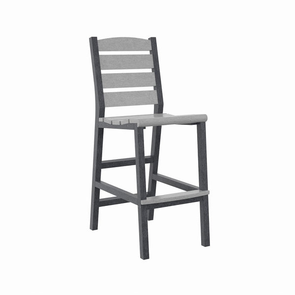  C.R. Plastic Products Napa C311-18-19 Pub Side Chair - Light Grey/Slate Grey IMAGE 1