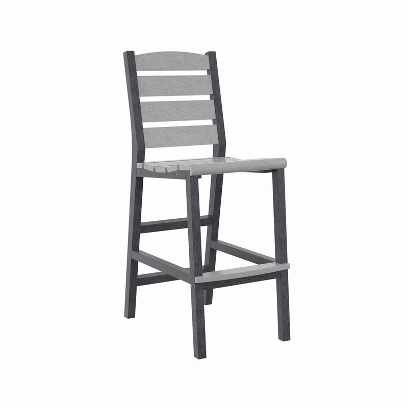  C.R. Plastic Products Napa C311-18-19 Pub Side Chair - Light Grey/Slate Grey IMAGE 1