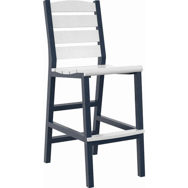  C.R. Plastic Products Napa C311-20-02 Pub Side Chair - Navy/White IMAGE 1