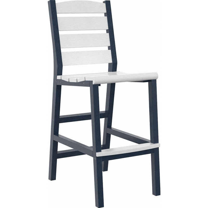  C.R. Plastic Products Napa C311-20-02 Pub Side Chair - Navy/White IMAGE 1