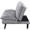  Coaster Furniture Laredo 360018 Upholstered Tufted Convertible Sofa Bed - Grey IMAGE 6